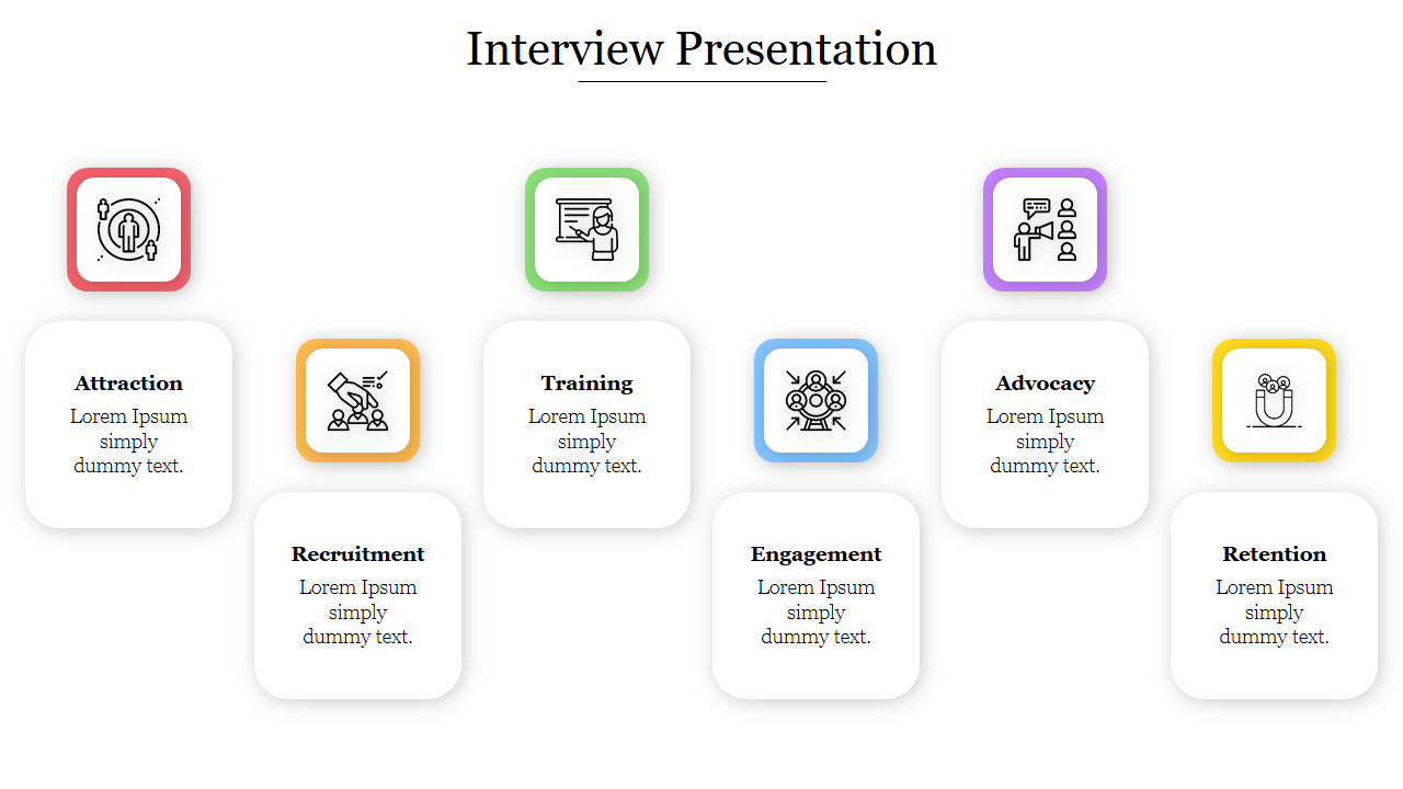 Innovative Interview Presentation PowerPoint Template